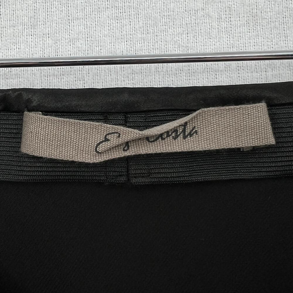 ENZA COSTA Satin Bias Cut Skirt Womens Small 1 Black Midi Pull on Slip Maxi NWOT - Picture 10 of 16